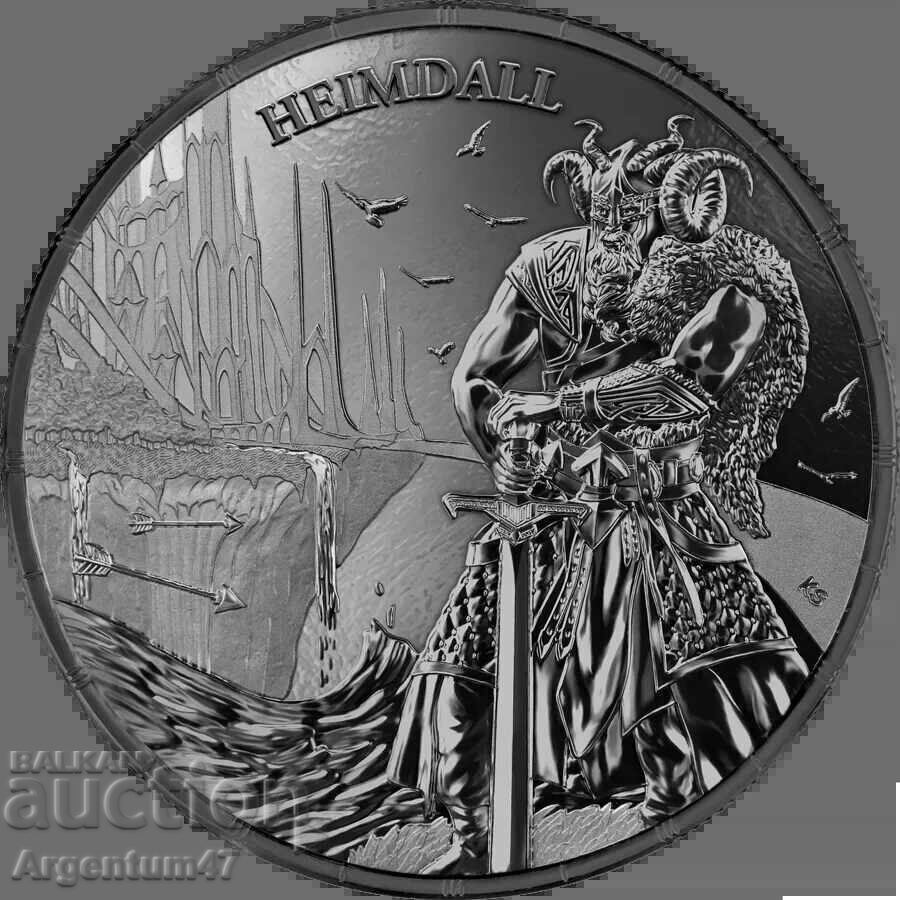 СРЕБРО 1 OZ 2025 РАГНАРОК - ХЕЙМДАЛ