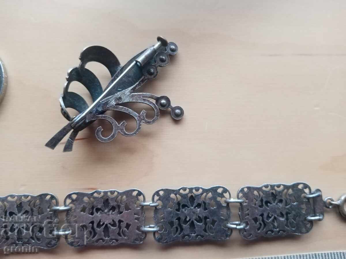 Auction  Art nouveau filigree lot, hryvnia, brooch, granulation, dowry chest