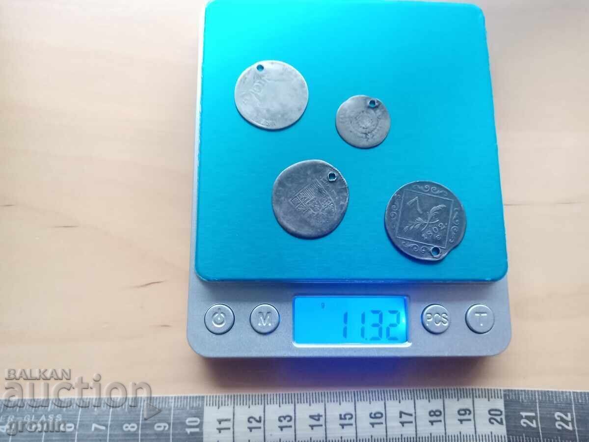 Auction Lot silver, coins, Austria-Hungary, Bavaria, kreutzer, jewelry, old Auction Lot silver, coins, Austria-Hungary, Bavaria, kreutzer, jewelry, old