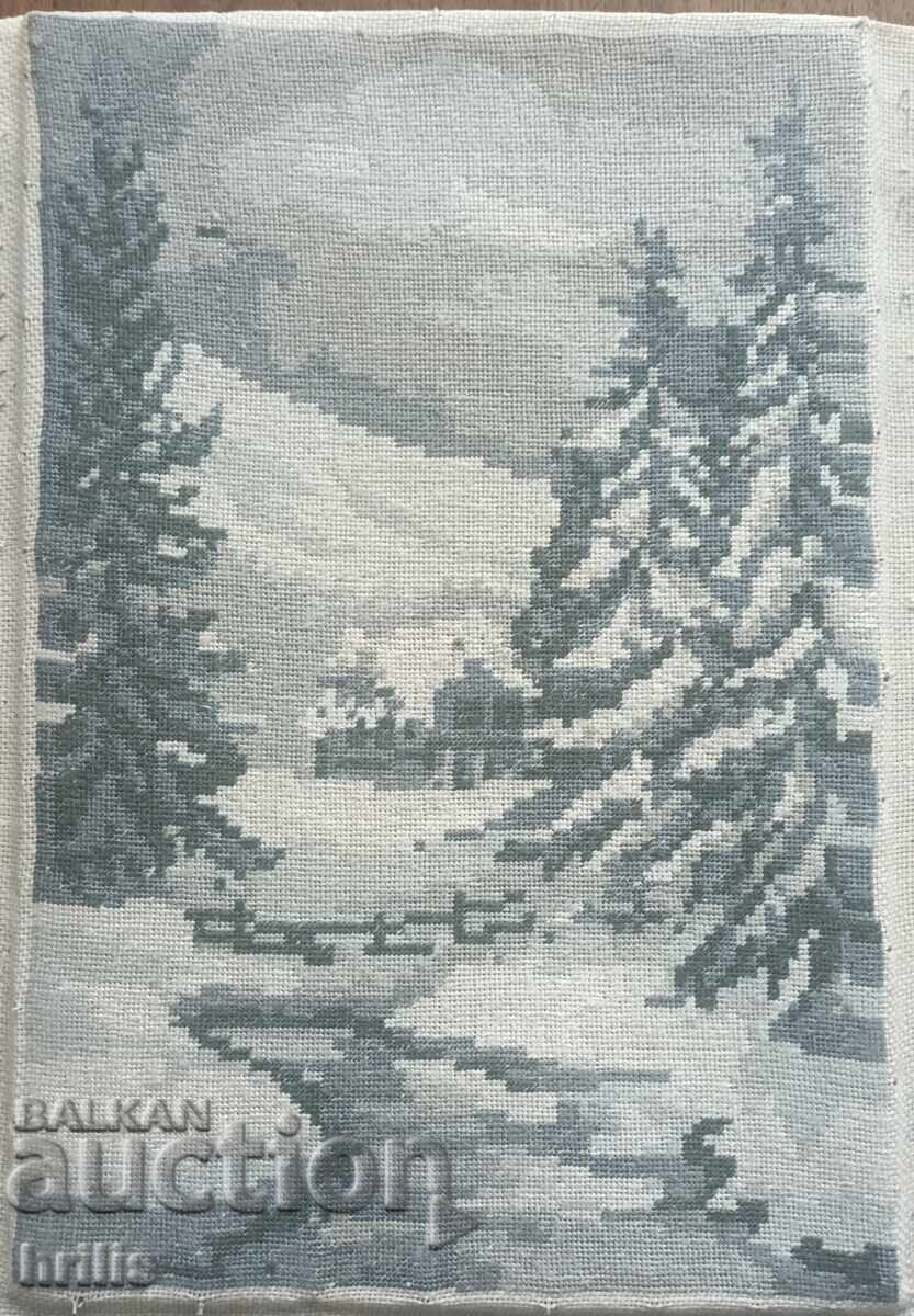 FRUMOS GOBELIN - PEISAJ DE IARNĂ - 6 FRUMOS GOBELIN - PEISAJ DE IARNĂ - 6