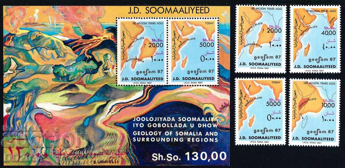 Somalia 1987 - Geography Stamps MNH