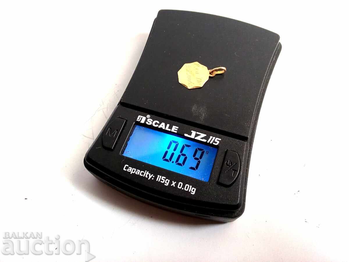 Livrarea Medalion religios francez, aur de 18 carate