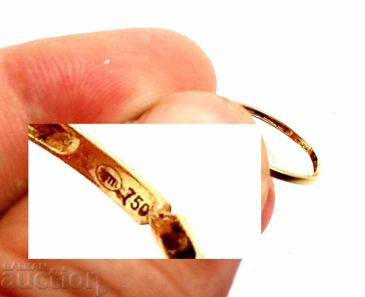 Vintage 18-karat gold ring - 5