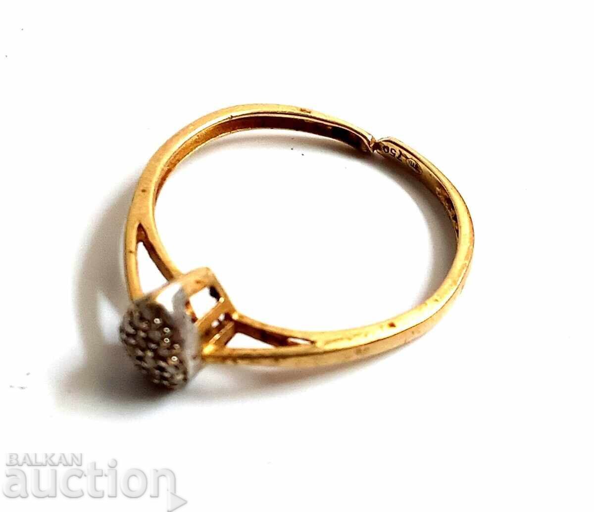 Vintage 18-karat gold ring