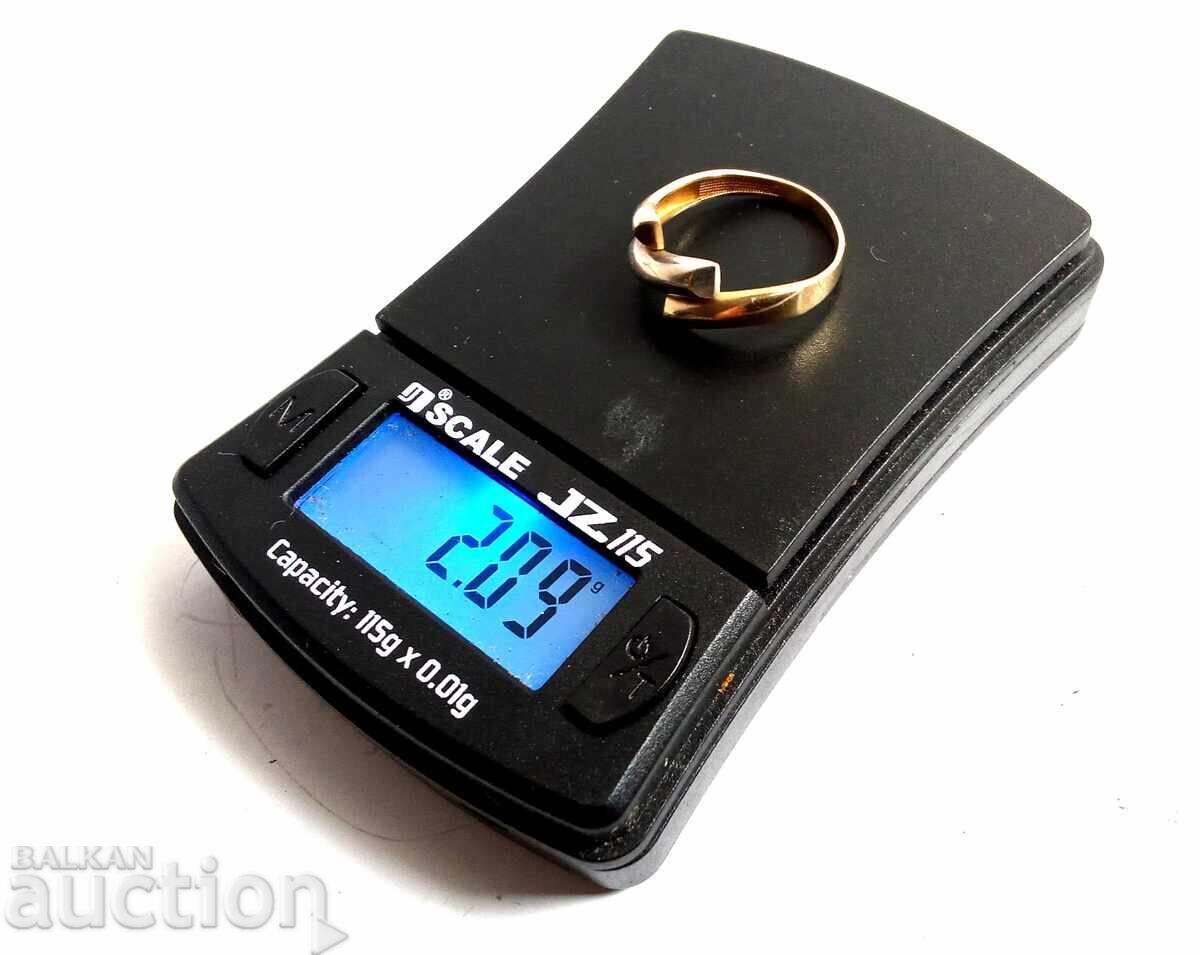 Παράδοση Βίντατζ δαχτυλίδι από χρυσό 14 καρατίων