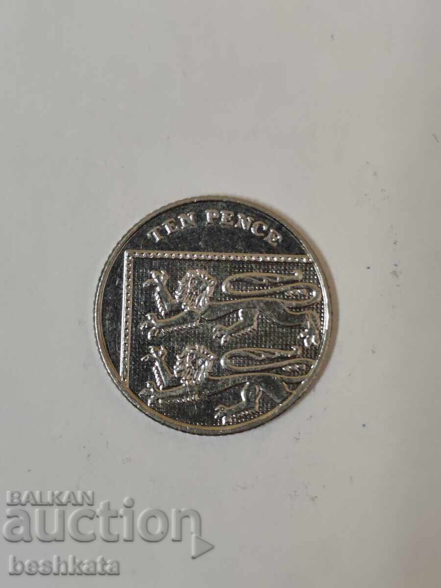 Marea Britanie - 10 pence (2013) cu preț € 0.25 | 0.49 BGN