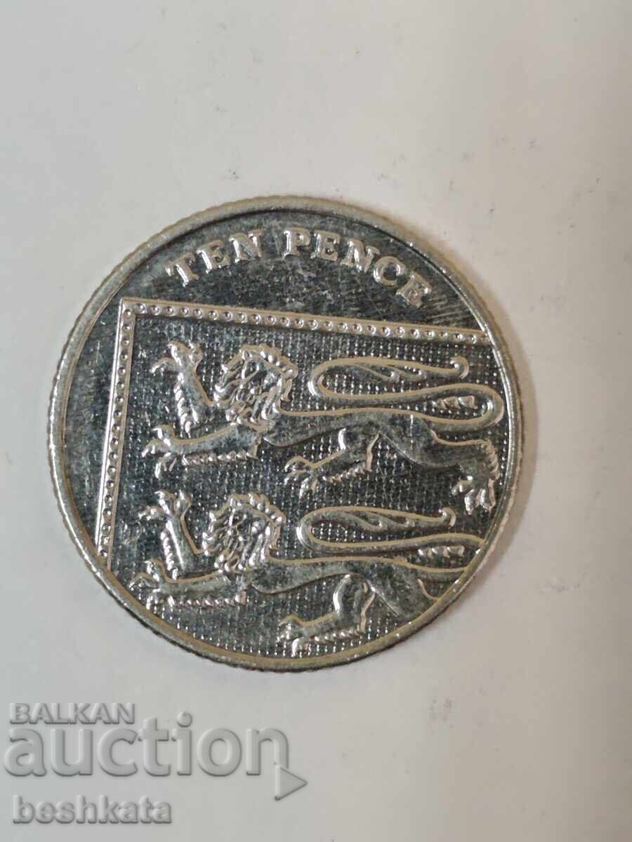 Marea Britanie - 10 pence (2013) cu preț € 0.25 | 0.49 BGN