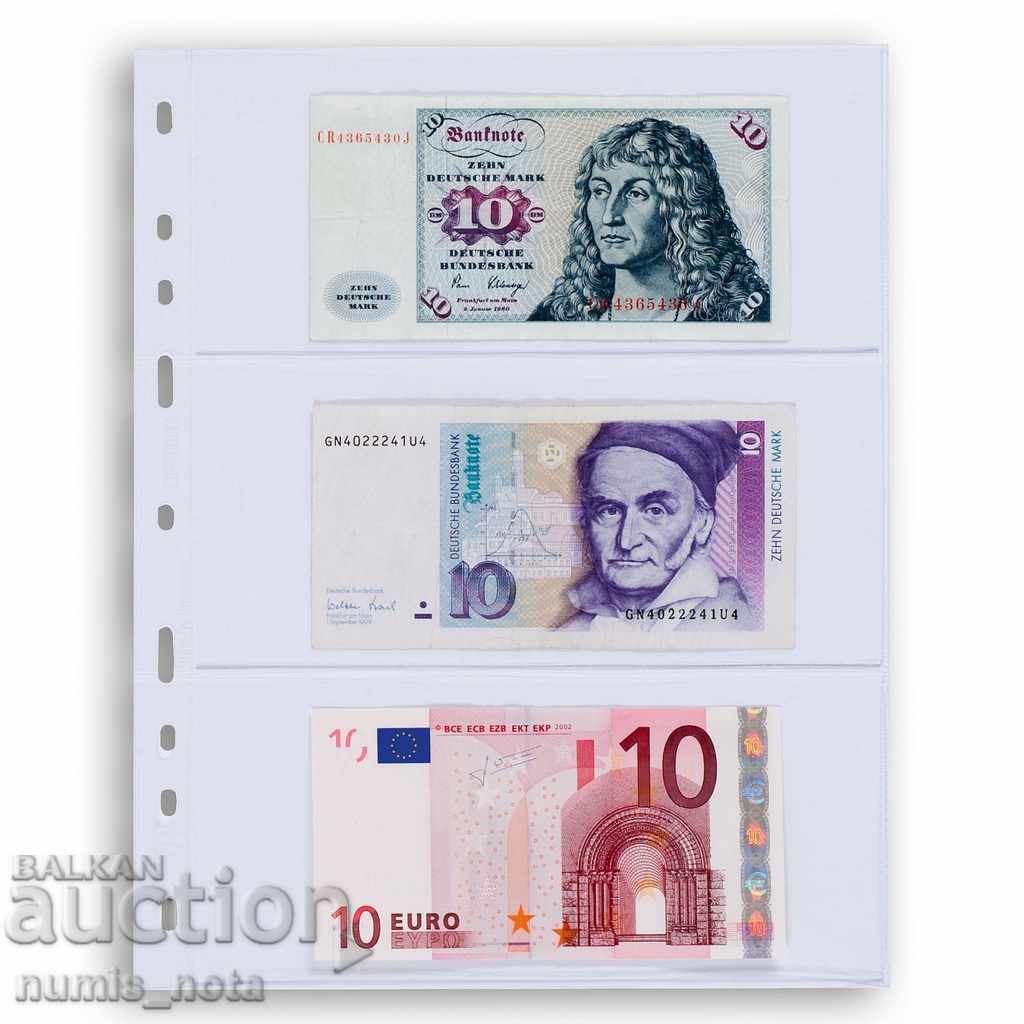 Foi de rezerva pentru albume de bancnote OPTIMA - cu 3 compartimente cu preț € 8.69 | 17.00 BGN Foi de rezerva pentru albume de bancnote OPTIMA - cu 3 compartimente cu preț € 8.69 | 17.00 BGN