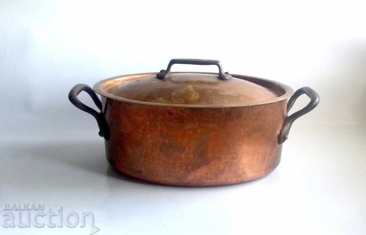 Vas de cupru din Franța - Oală - 7