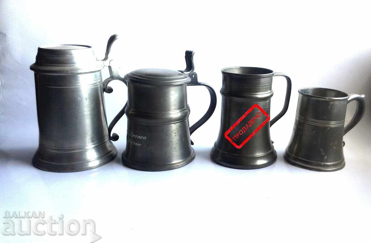 Μεταλλικές Κούπες Μπύρας Κασσίτερος - 6