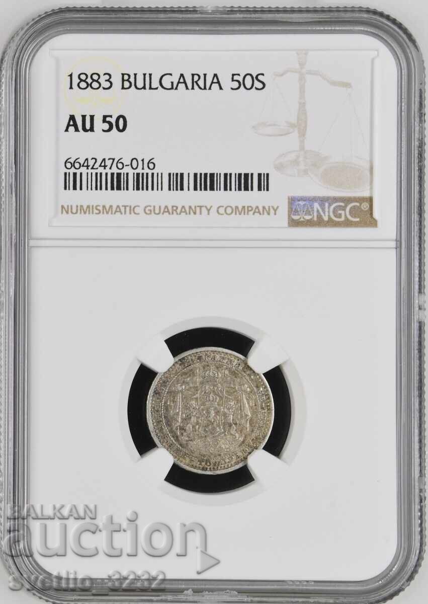 50 de cenți 1883 AU 50 NGC