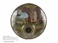 Θρησκευτικό σουβενίρ ρολόι από τη Λούρδη, Γαλλία - δεν λειτουργεί