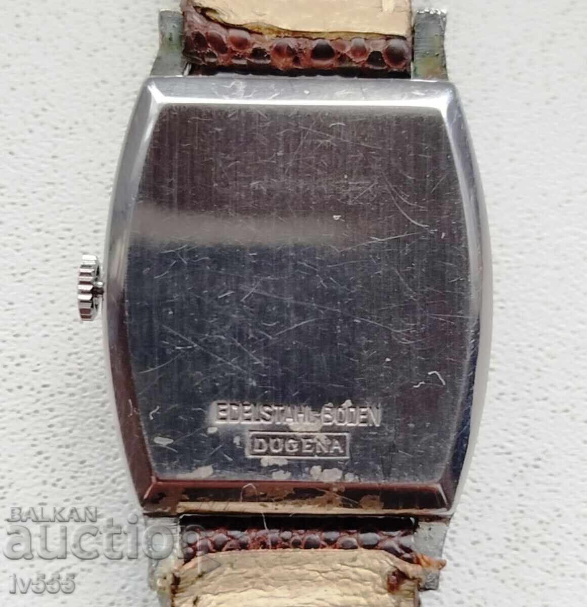 Аукцион ПРОДАВАМ РЪЧЕН ШВЕЙЦАРСКИ МЕХАНИЧЕН ЧАСОВНИК - DUGENA FESTA