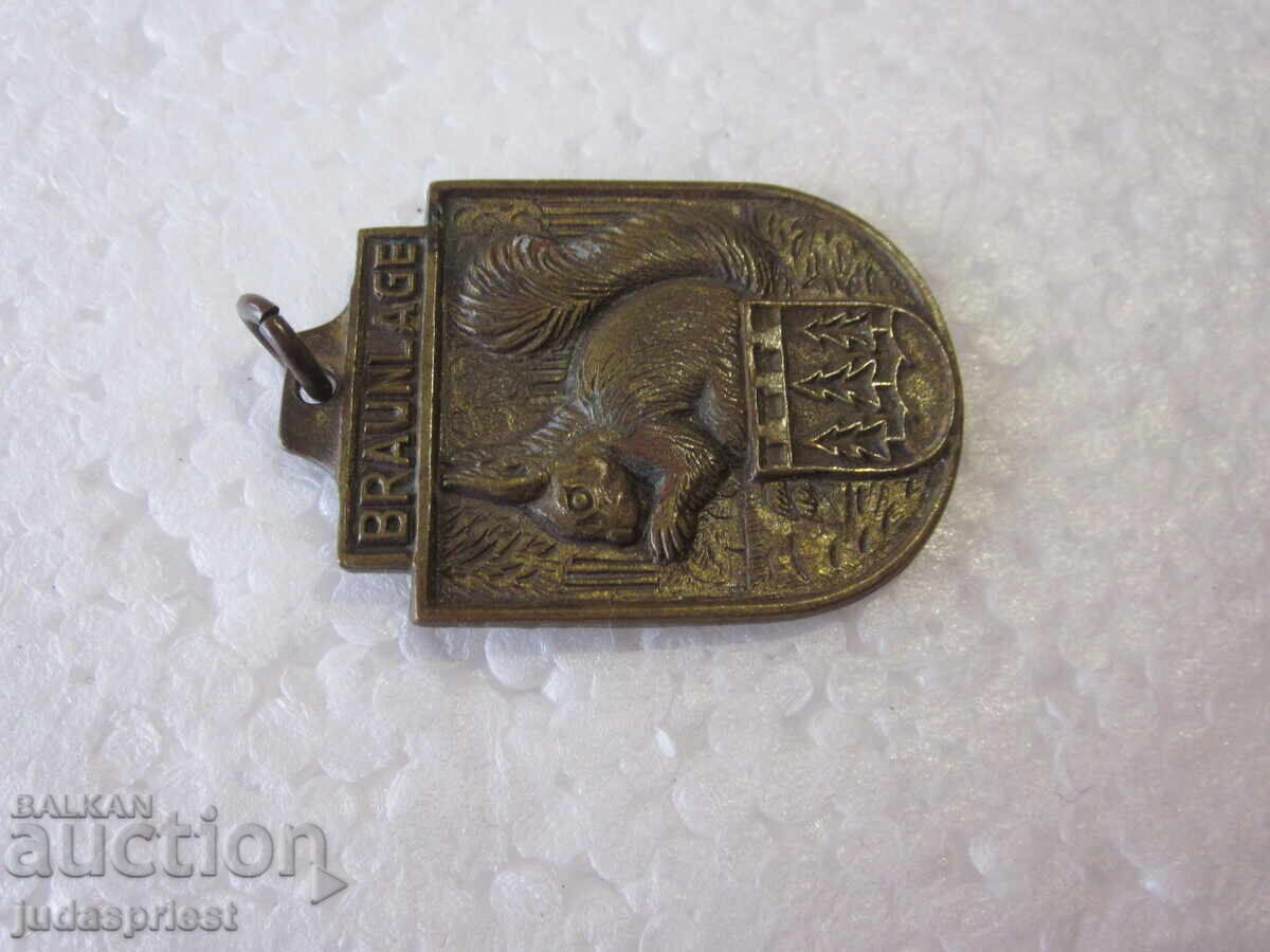 Livrarea Medalie turistică germană veche, ecologist Livrarea Medalie turistică germană veche, ecologist