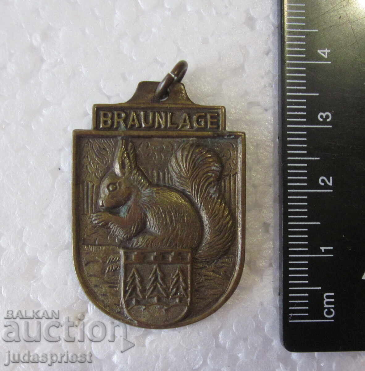 Medalie turistică germană veche, ecologist - 6 Medalie turistică germană veche, ecologist - 6