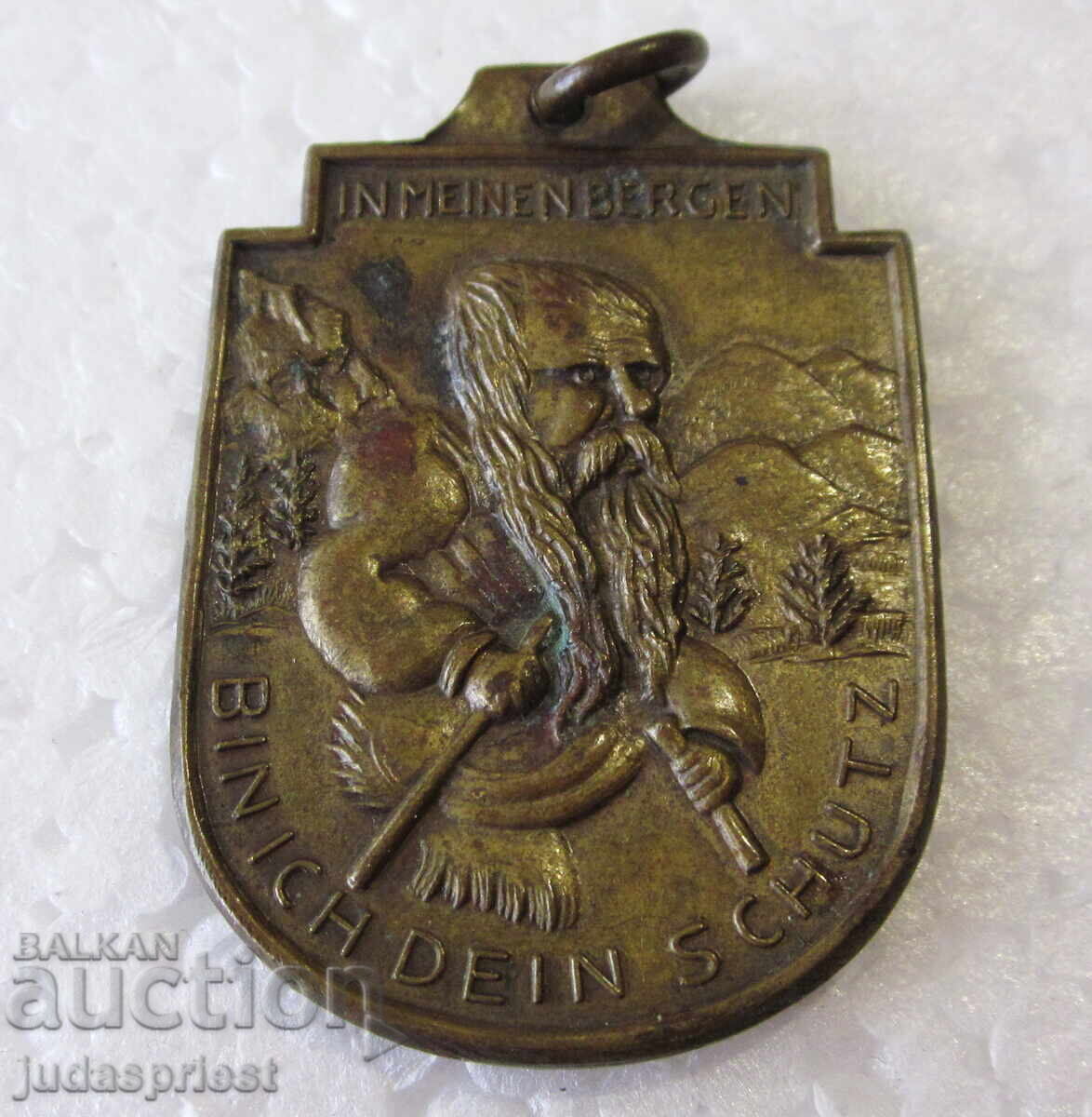 Medalie turistică germană veche, ecologist Medalie turistică germană veche, ecologist