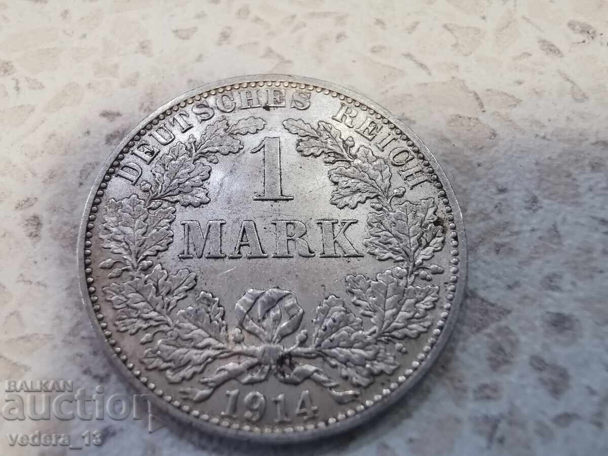 Silver coin 1 mark 1914 with price € 30.00 | 58.67 BGN