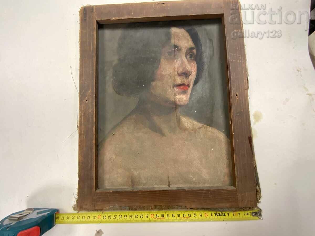 Παλιά βουλγάρικη ζωγραφική, διπλής όψης, λάδι σε καμβά με τιμή € 36.55 | 71.49 BGN Παλιά βουλγάρικη ζωγραφική, διπλής όψης, λάδι σε καμβά με τιμή € 36.55 | 71.49 BGN