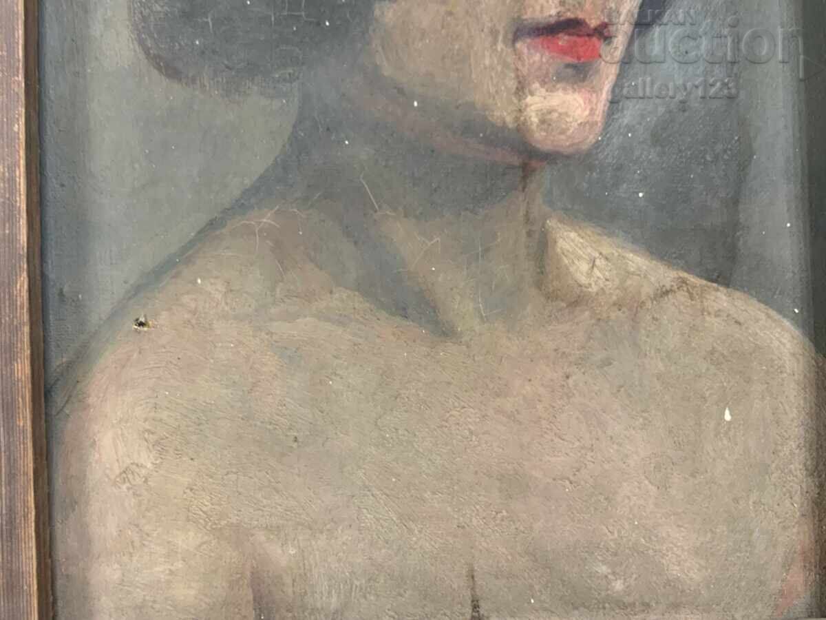 Παλιά βουλγάρικη ζωγραφική, διπλής όψης, λάδι σε καμβά - 6 Παλιά βουλγάρικη ζωγραφική, διπλής όψης, λάδι σε καμβά - 6