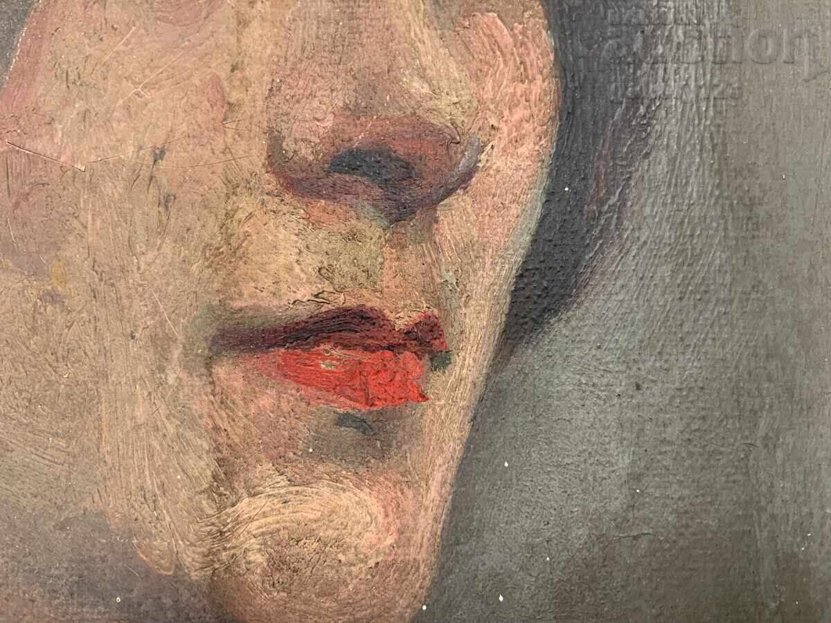 Παλιά βουλγάρικη ζωγραφική, διπλής όψης, λάδι σε καμβά - 7 Παλιά βουλγάρικη ζωγραφική, διπλής όψης, λάδι σε καμβά - 7