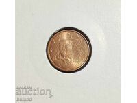 Франция UNC Евромонета 2 Цента 1999 Cent France