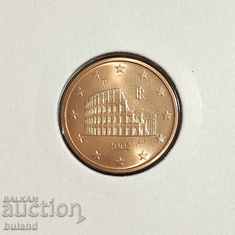 Италия UNC Евромонета 5 Цента 2002 Euro Cent Italy