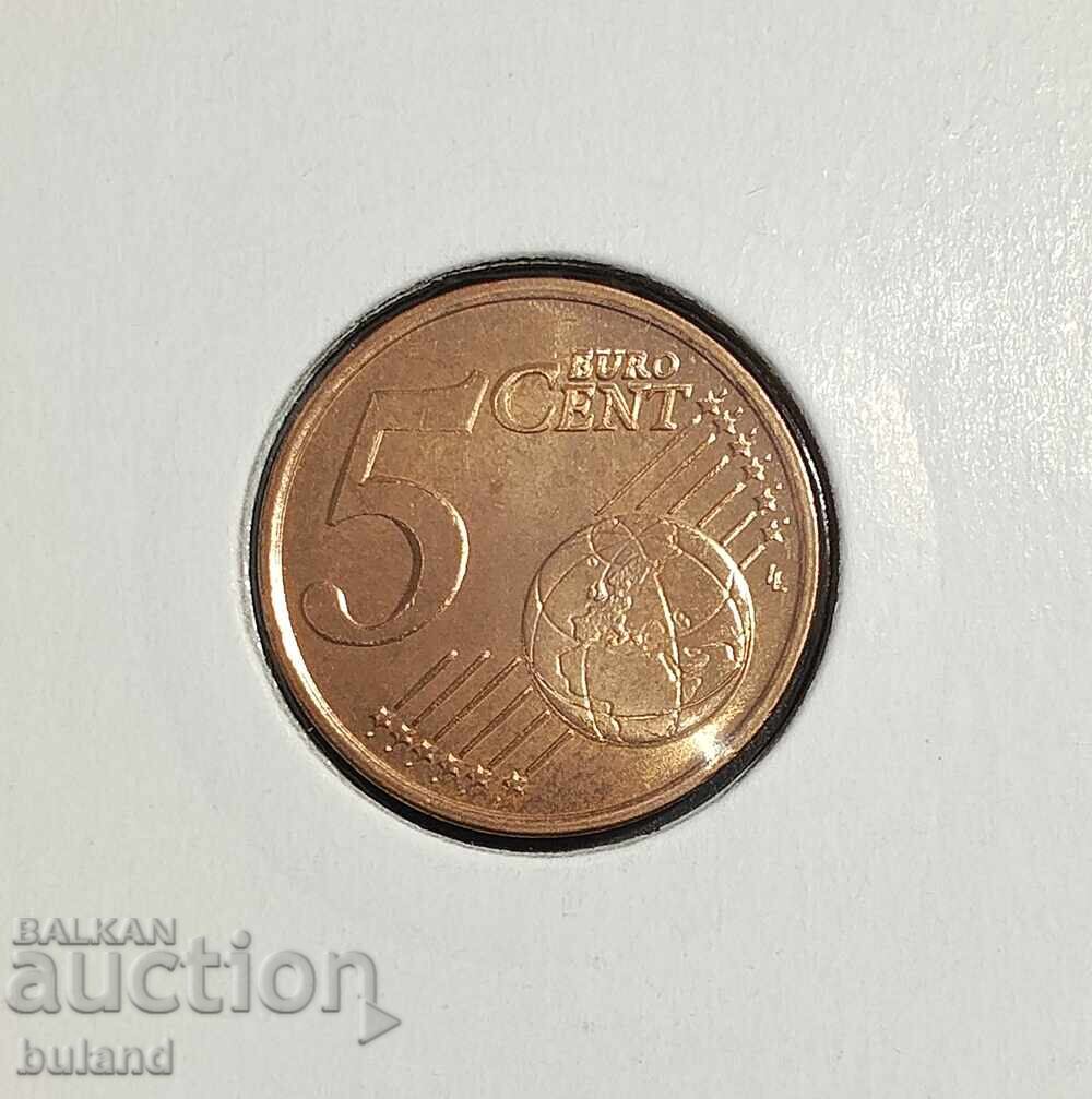 Франция UNC Евромонета 5 Цента 1999 Cent France с цена € 1.00 | 1.96 лв.