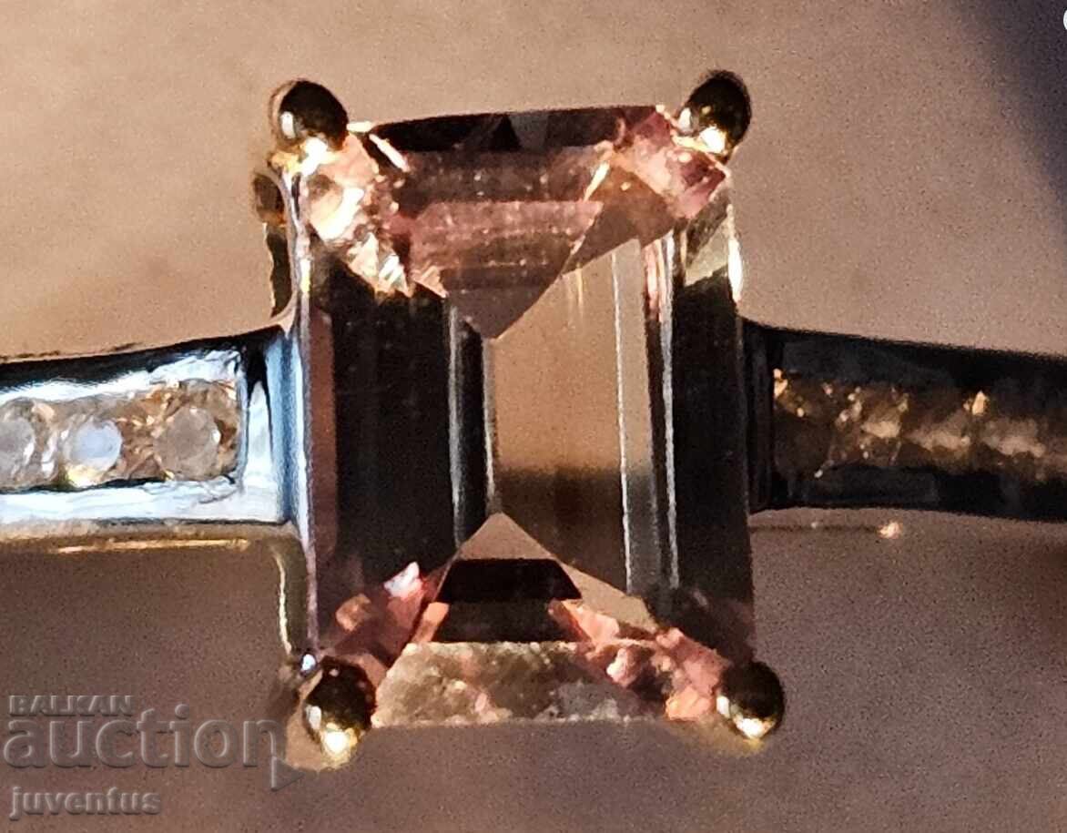 Delivery of GOLD RING WITH NATURAL SULTANITE (TURKEY) CERTIFICATE