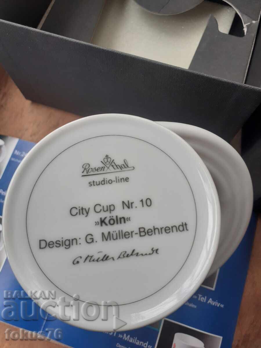 Livrarea Ceașcă de colecție din porțelan - Rosenthal cu cutie și broșură Livrarea Ceașcă de colecție din porțelan - Rosenthal cu cutie și broșură