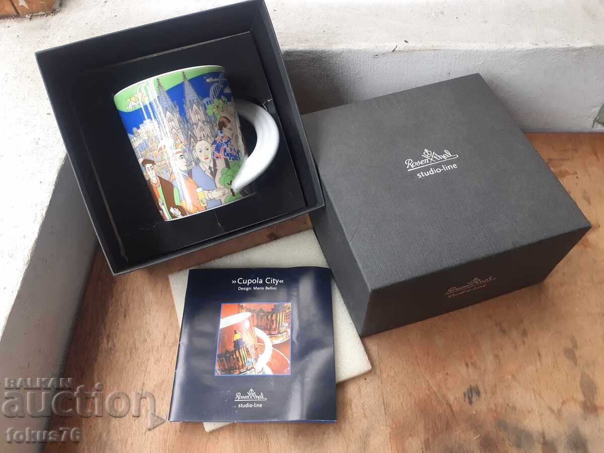 Ceașcă de colecție din porțelan - Rosenthal cu cutie și broșură Ceașcă de colecție din porțelan - Rosenthal cu cutie și broșură