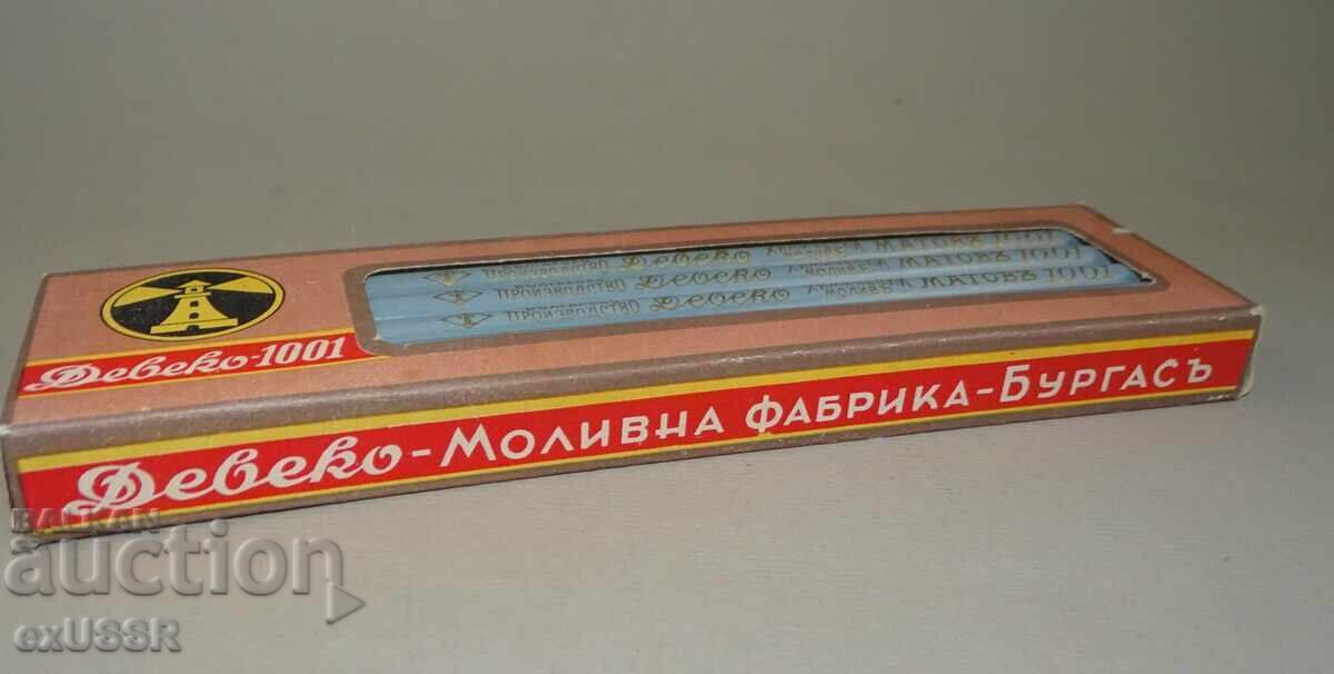 30 de creioane vechi Deveko Burgas, cutie - 6