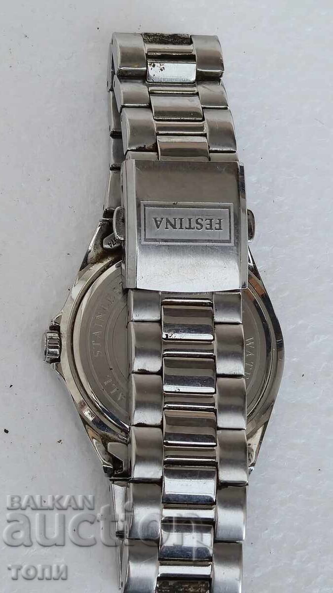 Аукцион FESTINA QUARTZ РЯДЪК РАБОТИ БЕЗ ГАРАНЦИЯ БЗЦ  !!!!