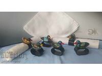 Σετ δαχτυλίδια 7 τεμαχίων για πετσέτες και vintage λινές πετσέτες