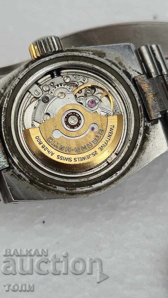 ETERNA AUTOMATIC SWISS MADE RARE WORKS WITHOUT WARRANTY BZC! - 5