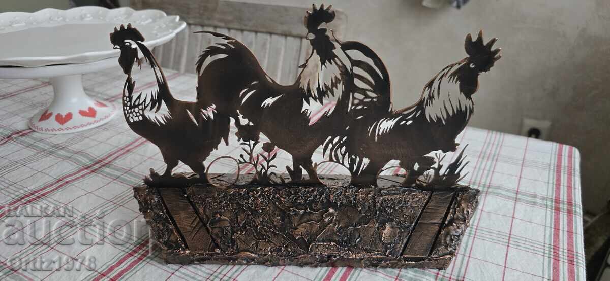 Великденска рустик декорация, ръчно изработена! Метал, дърво с цена € 32.00 | 62.59 лв.