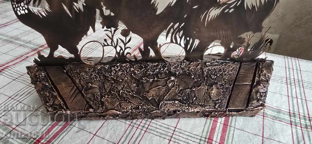 Доставка на Великденска рустик декорация, ръчно изработена! Метал, дърво