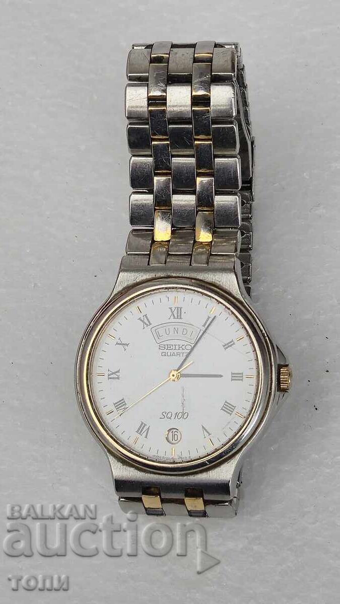 Аукцион SEIKO QUARTZ JAPAN РЯДЪК РАБОТИ БЕЗ ГАРАНЦИЯ БЗЦ  !!!!