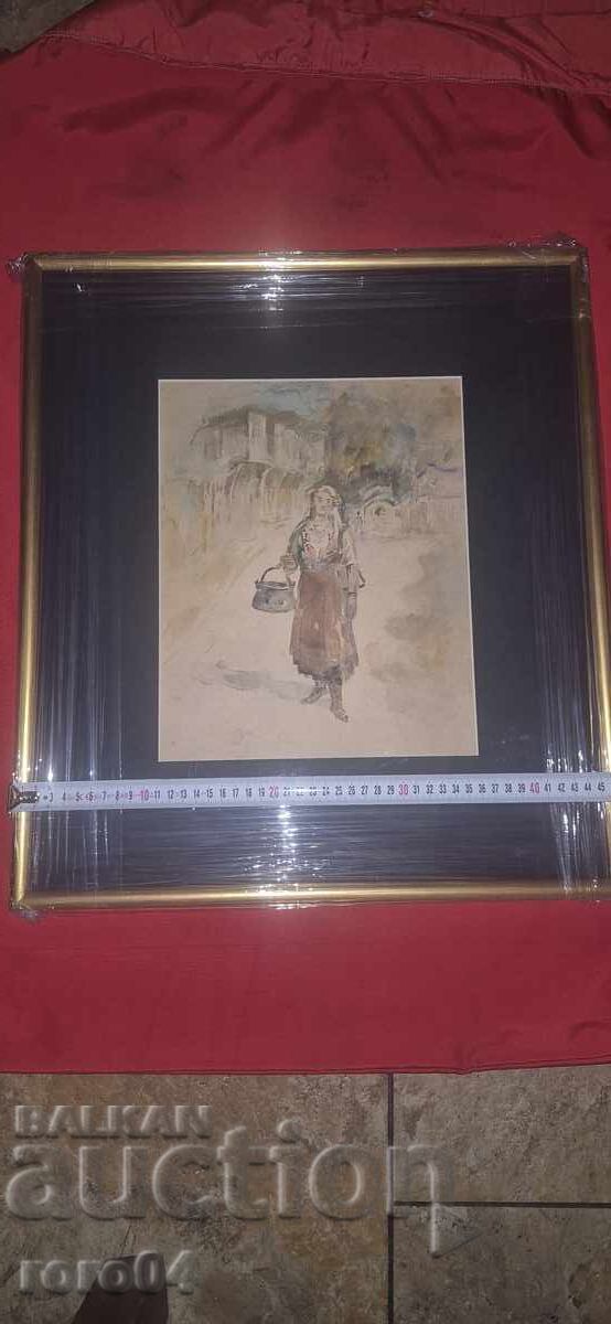 ХРИСТО ЛОЗЕВ ( 1883 - 1970 ) БЪЛГАРКА В НОСИЯ С МЕНЧЕ с цена € 790.00 | 1545.11 лв. ХРИСТО ЛОЗЕВ ( 1883 - 1970 ) БЪЛГАРКА В НОСИЯ С МЕНЧЕ с цена € 790.00 | 1545.11 лв.