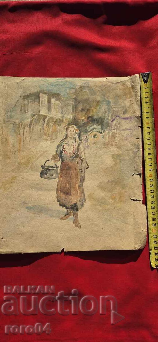 Доставка на ХРИСТО ЛОЗЕВ ( 1883 - 1970 ) БЪЛГАРКА В НОСИЯ С МЕНЧЕ Доставка на ХРИСТО ЛОЗЕВ ( 1883 - 1970 ) БЪЛГАРКА В НОСИЯ С МЕНЧЕ