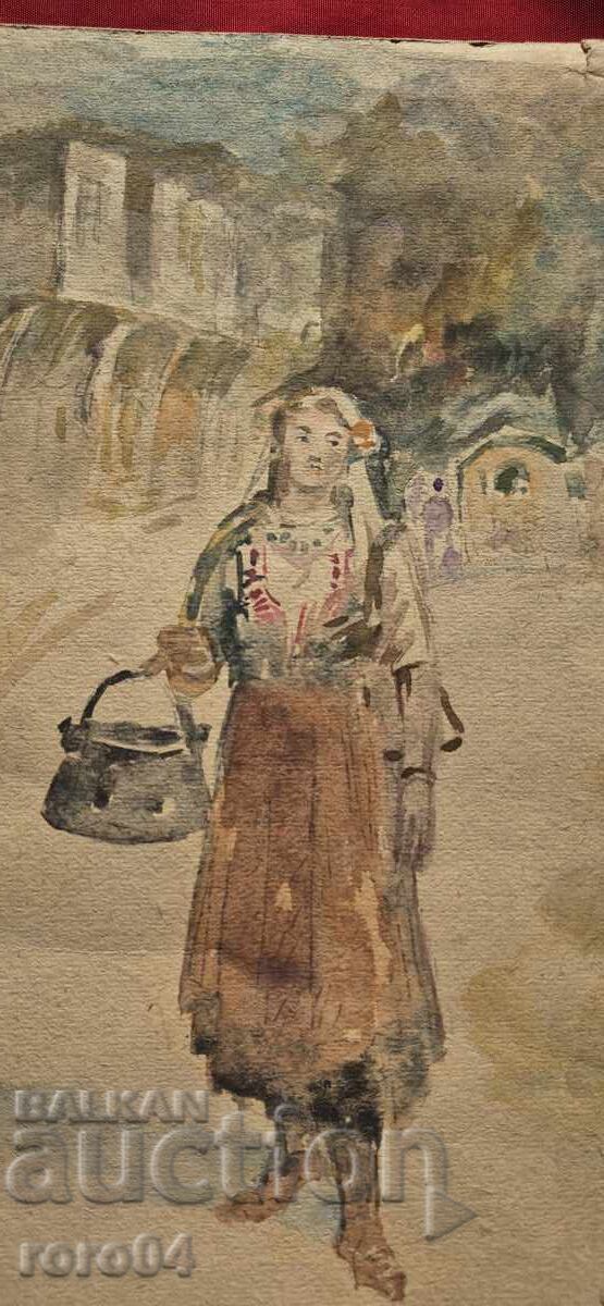 ХРИСТО ЛОЗЕВ ( 1883 - 1970 ) БЪЛГАРКА В НОСИЯ С МЕНЧЕ - 5 ХРИСТО ЛОЗЕВ ( 1883 - 1970 ) БЪЛГАРКА В НОСИЯ С МЕНЧЕ - 5