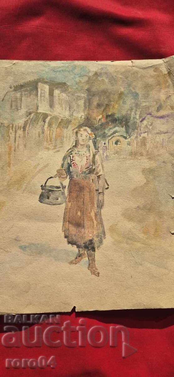 ХРИСТО ЛОЗЕВ ( 1883 - 1970 ) БЪЛГАРКА В НОСИЯ С МЕНЧЕ - 6 ХРИСТО ЛОЗЕВ ( 1883 - 1970 ) БЪЛГАРКА В НОСИЯ С МЕНЧЕ - 6