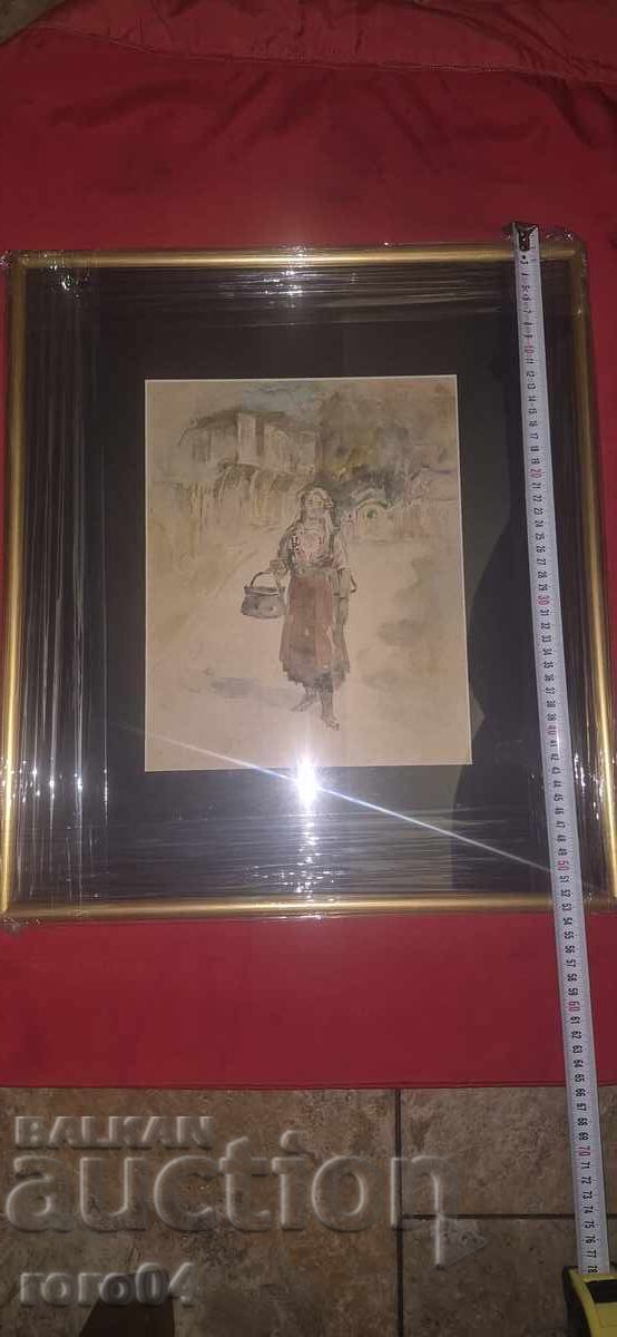 ХРИСТО ЛОЗЕВ ( 1883 - 1970 ) БЪЛГАРКА В НОСИЯ С МЕНЧЕ ХРИСТО ЛОЗЕВ ( 1883 - 1970 ) БЪЛГАРКА В НОСИЯ С МЕНЧЕ