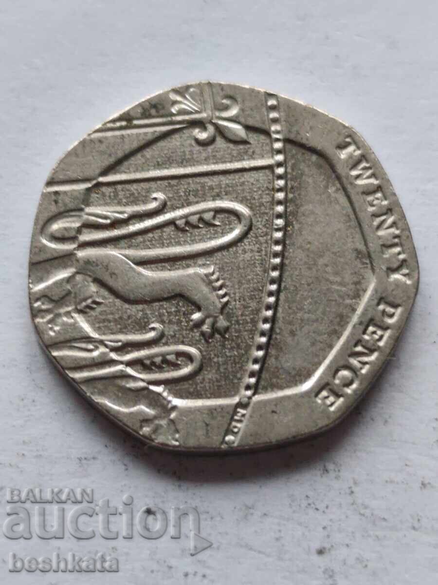 Великобритания - 20 пенса (2019) с цена € 1.14 | 2.23 лв. Великобритания - 20 пенса (2019) с цена € 1.14 | 2.23 лв.