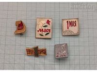 PRIMĂVARĂ MAI URSS INSIGNĂ LOT 5 BUCĂȚI