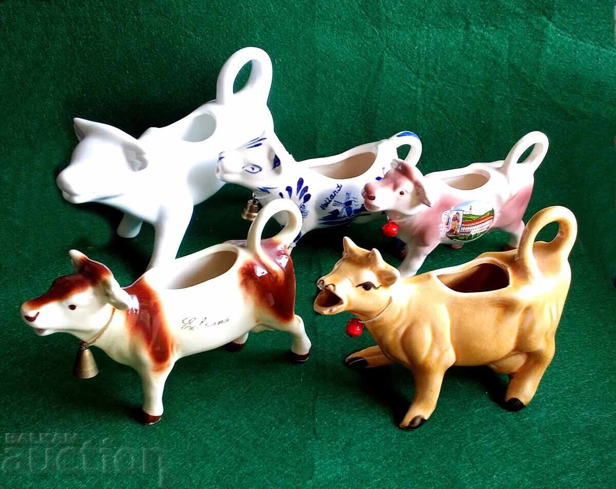 Комплект кани за сметана Крави Комплект кани за сметана Крави