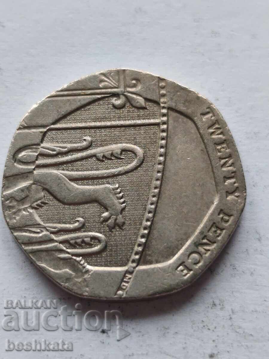 United Kingdom - 20 Pence (2015) initials 'JC' with price € 0.27 | 0.53 BGN United Kingdom - 20 Pence (2015) initials 'JC' with price € 0.27 | 0.53 BGN