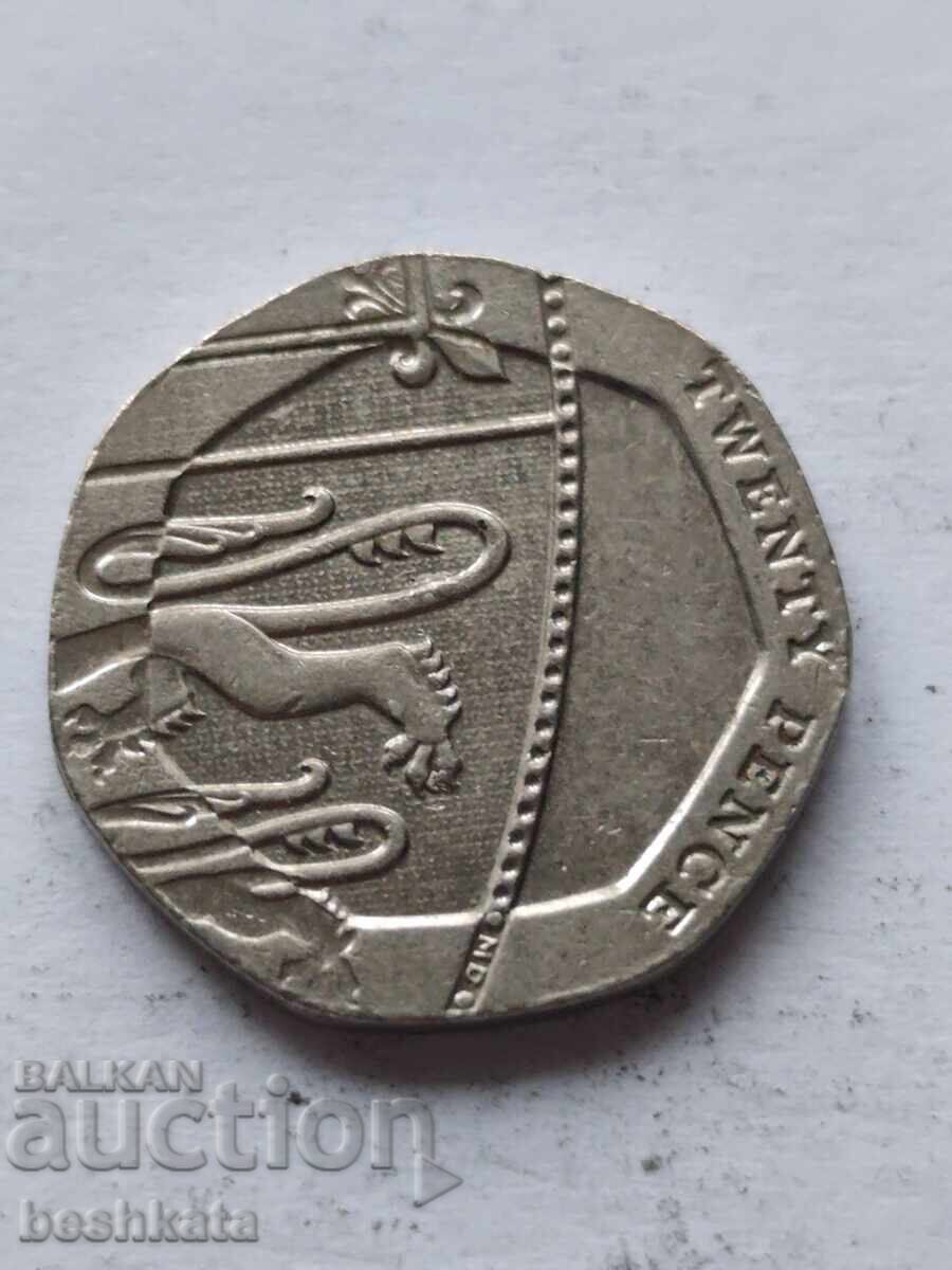 Marea Britanie - 20 pence (2012) cu preț € 0.40 | 0.78 BGN Marea Britanie - 20 pence (2012) cu preț € 0.40 | 0.78 BGN