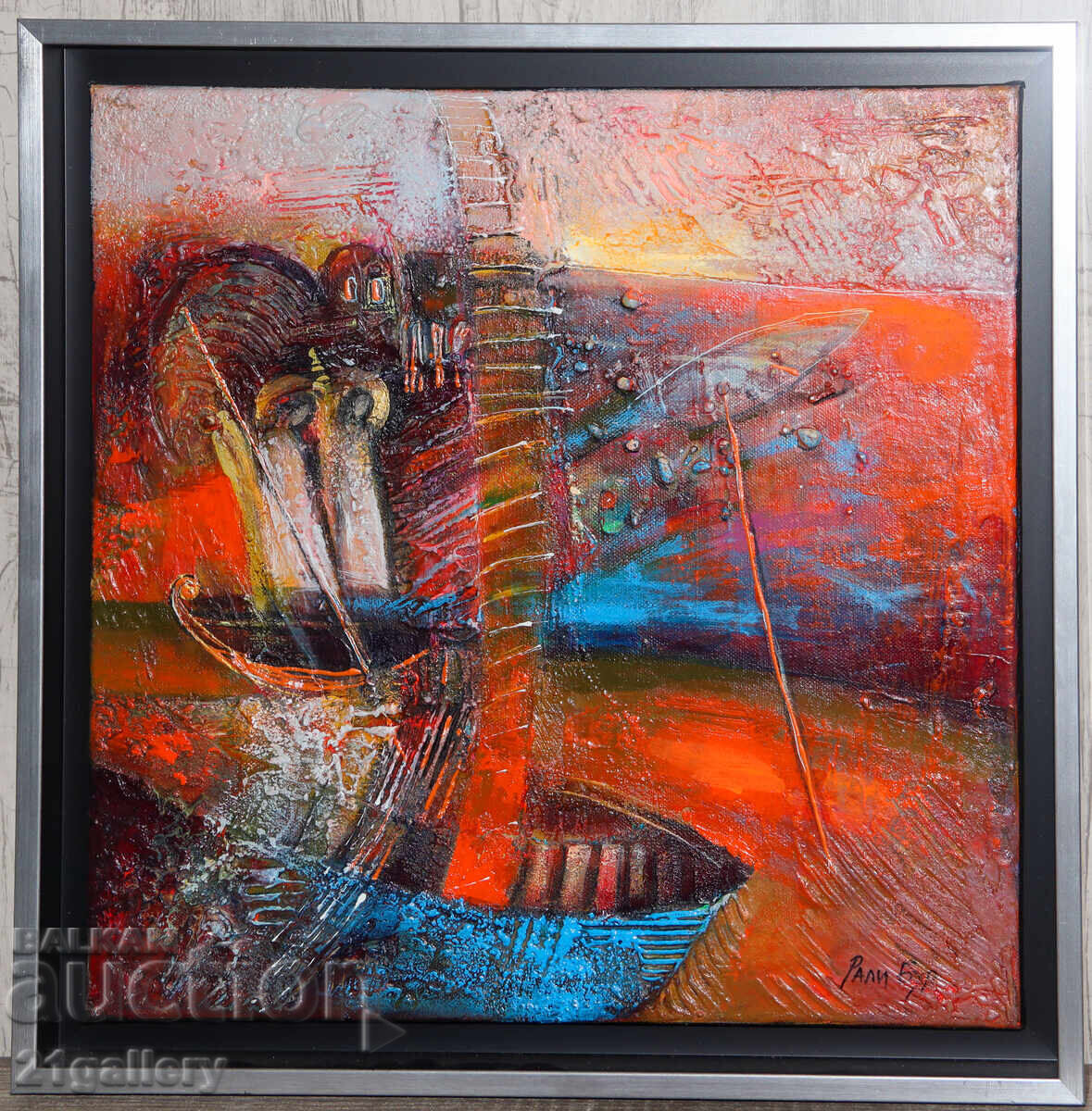 Ралица Бурова " Притча за тишината " картина смесени техники с цена € 350.00 | 684.54 лв.