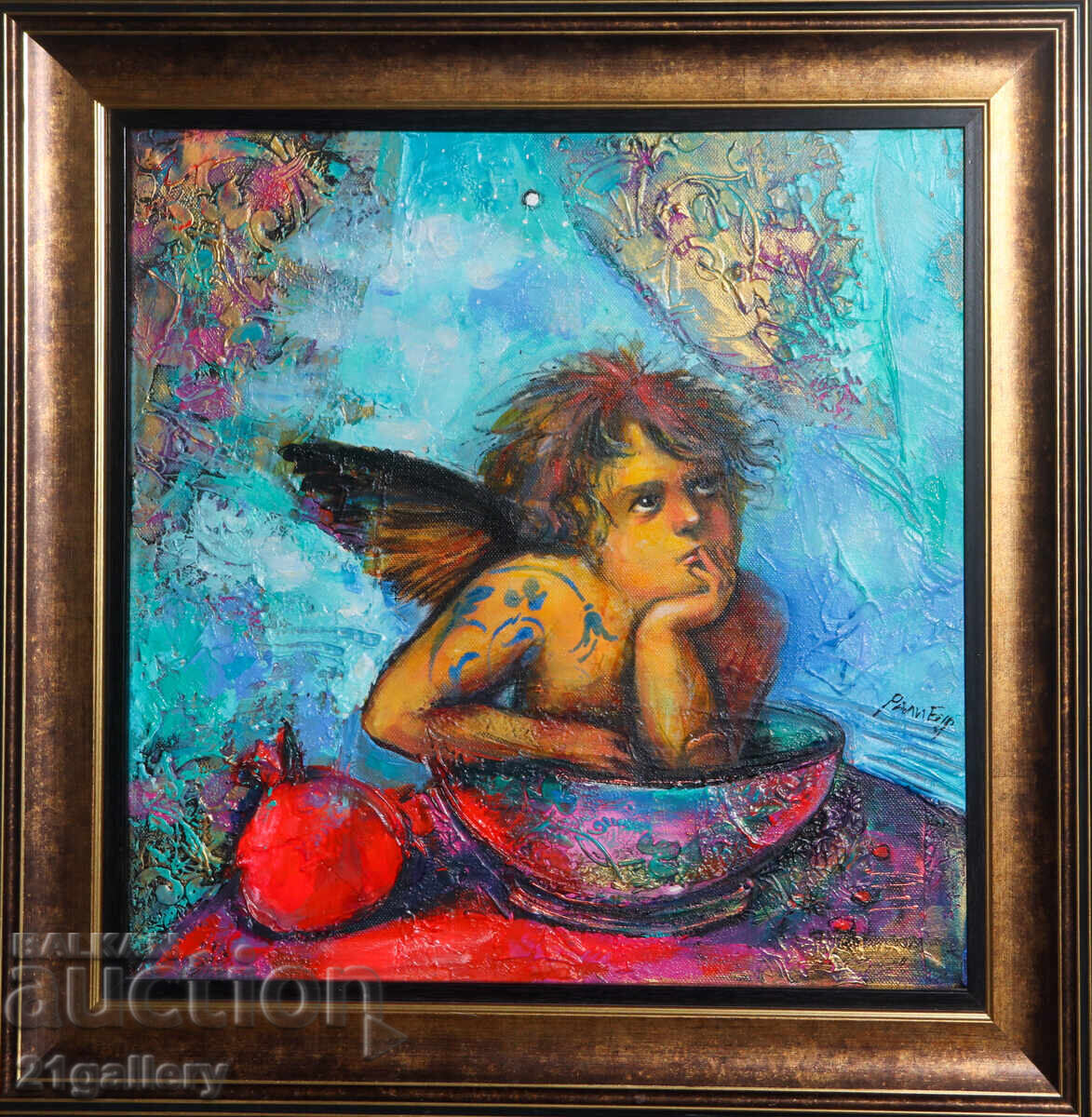 Ralitsa Burova "Vis cu Raffaello" tablou tehnici mixte