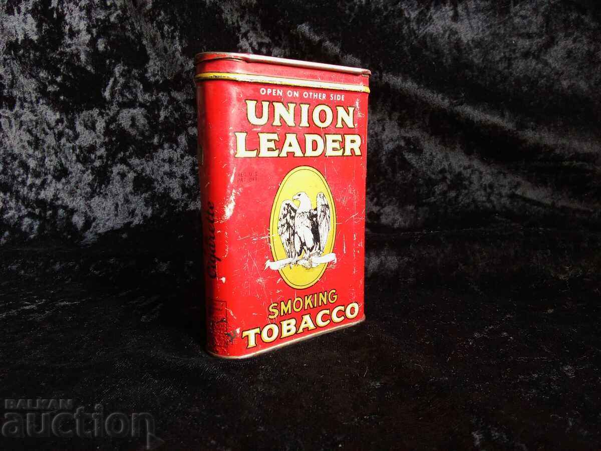 Cutie mică vintage pentru tutun Union Leader
